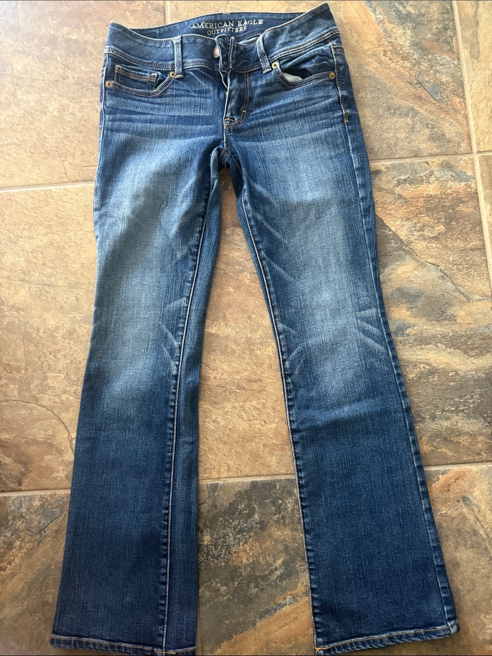 American Eagle Outfitters Dark Blue Flared Jeans
